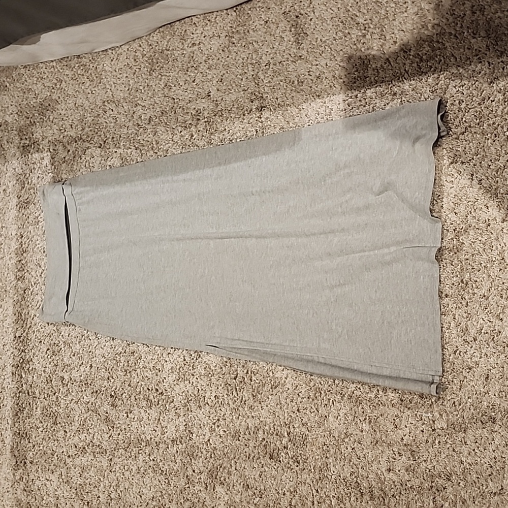 Grey maxi skirt with 2 side slits